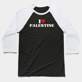 I Heart Palestine Baseball T-Shirt